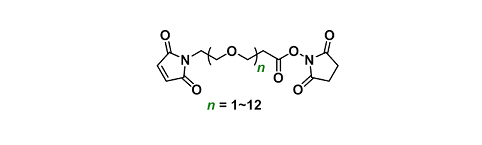 Mal-PEGn-NHS ester